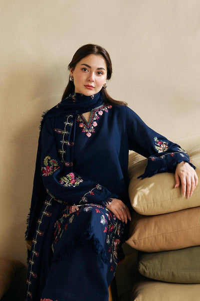 3pc unstitched dhanak dress with dhannak Emb shawl