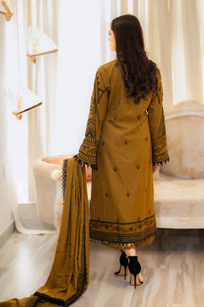 3pc unstitched dhanak dress with dhannak Emb shawl