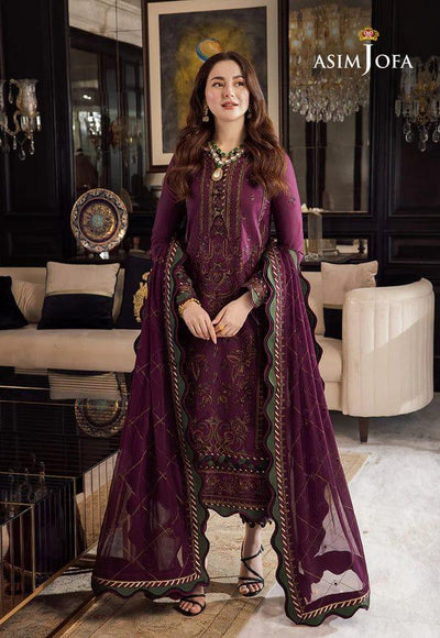 ASIM JOFA Chiifon Heavy Embroidered Spengle work