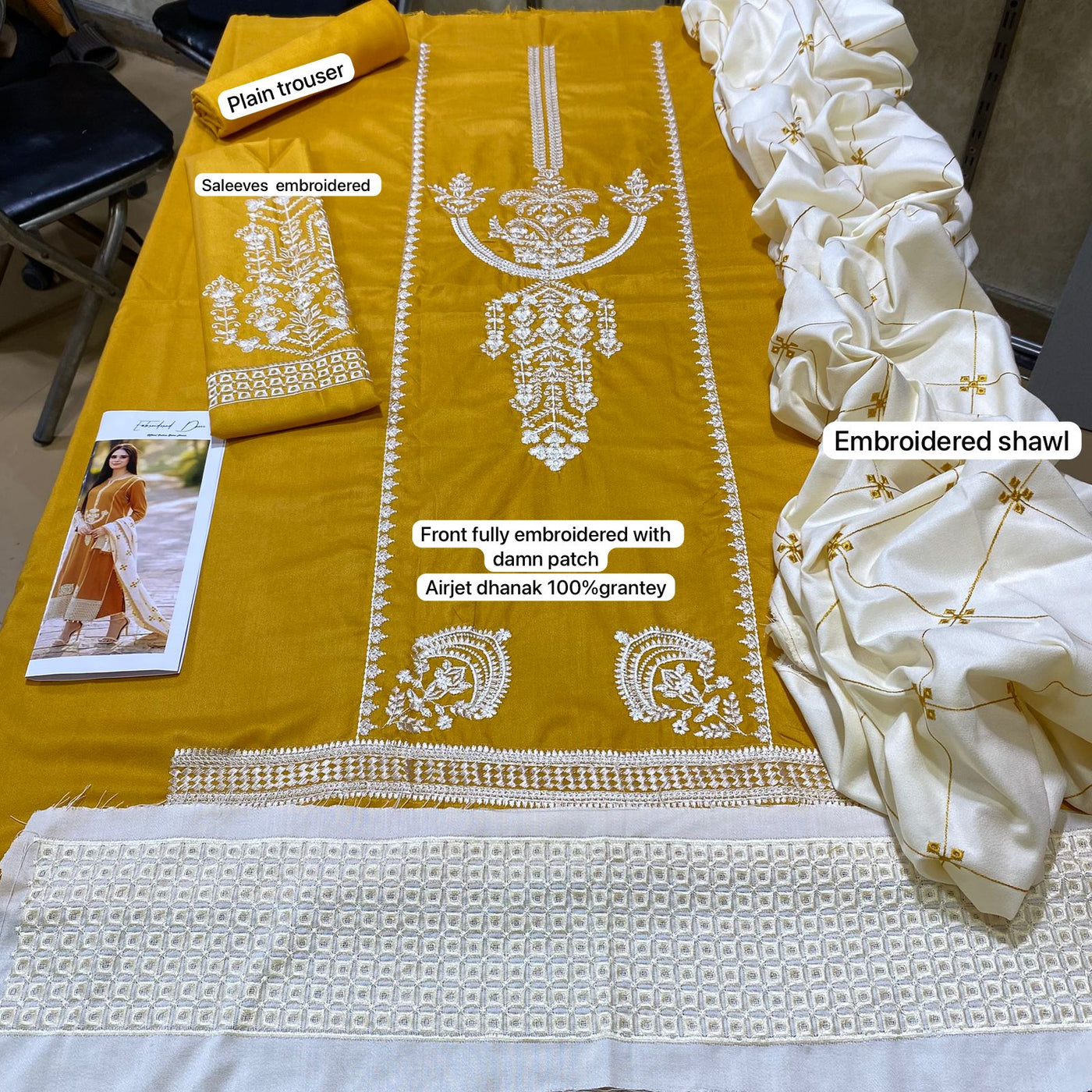 Brand Baroque Winter Collection Fabric Airjet dhanak
