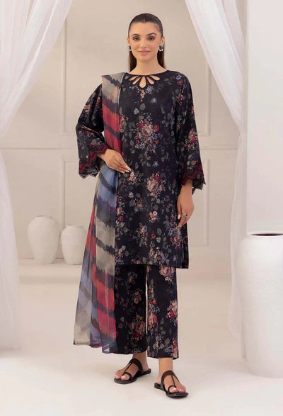 Unstitched Winter Karndi Printed Dress 3 Piece
