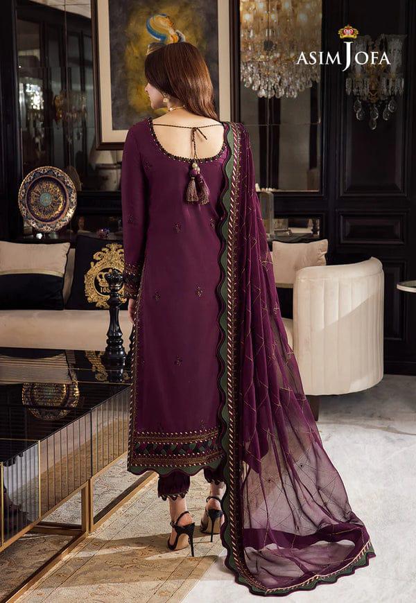 ASIM JOFA Chiifon Heavy Embroidered Spengle work