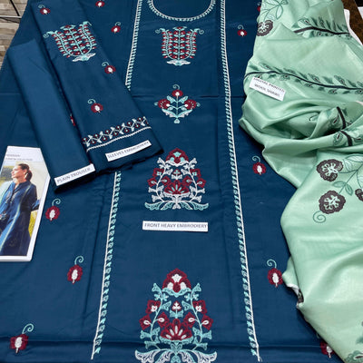 ZARA SHAHJAHAN DHANAK WITH PRINTED &nbsp;SHAWL